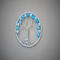 flat view of tree of life 3 inch compact size for rear view mirrors or small office decor. photo shows intricate wire details